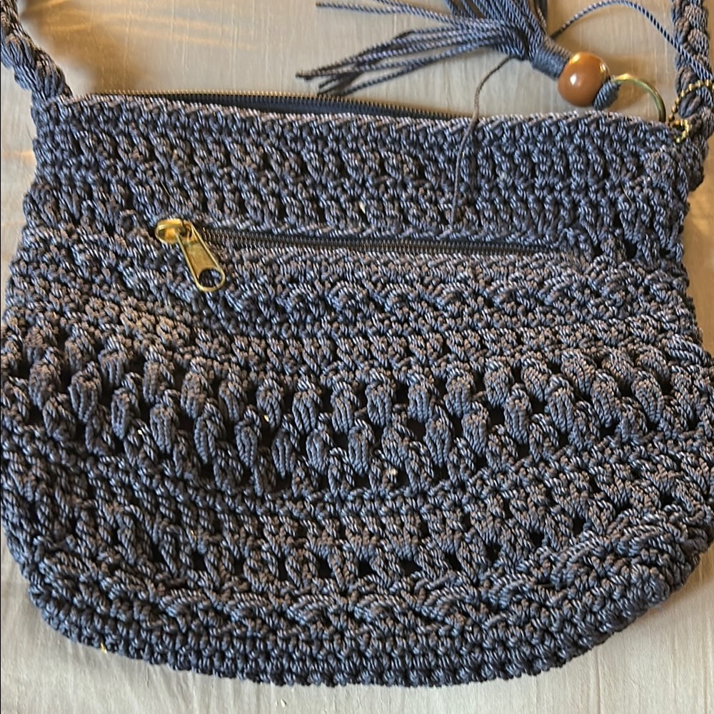 Croft & Barrow Gray Crossbody Bag with Chain Strap